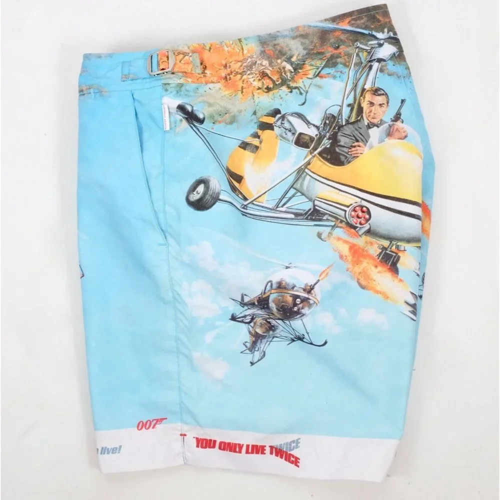 New Orlebar Brown Bulldog 007 James Bond sz 32 swim trunks shorts - Picture 5 of 8